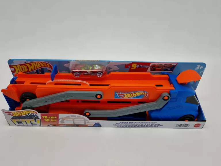 HOT WHEELS CITY MIEJSKI TRANSPORTER + AUTKO HYT83