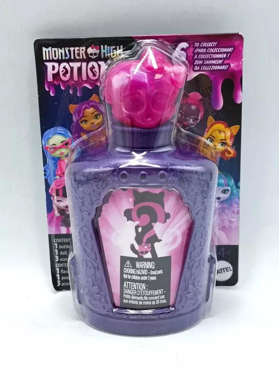 LALKA MONSTER HIGH POTIONS ELIKSIRY MINILALKA SERIA 2 RÓŻOWY KOREK MATTEL