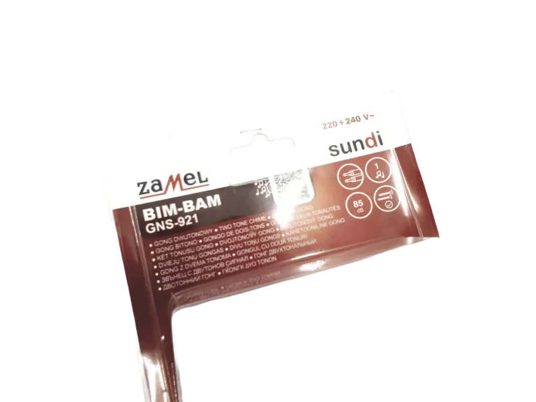 DZWONEK DO DRZWI GONG BIM-BAM GNS-921 /SRB SREBRNY