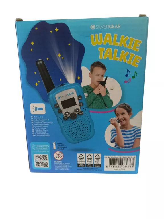 WALKIE TALKIE SILVERGEAR NIEBIESKIE