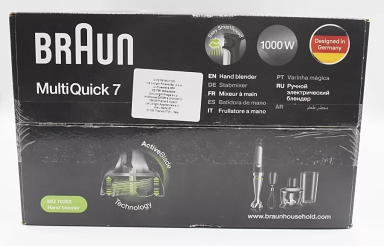 BLENDER RĘCZNY BRAUN MQ7035 1000W CZARNY