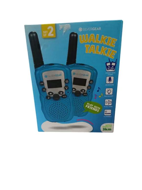 WALKIE TALKIE SILVERGEAR NIEBIESKIE