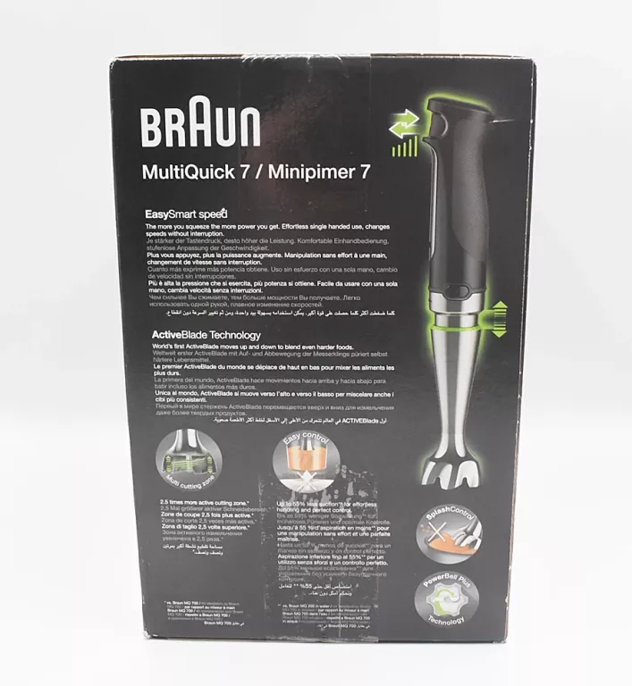 BLENDER RĘCZNY BRAUN MQ7035 1000W CZARNY