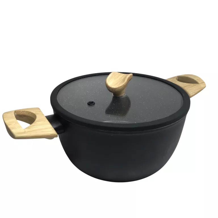 KAMIENNY GARNEK IKEA HUSKNUT Z POKRYWKĄ CZARNY 2,7L