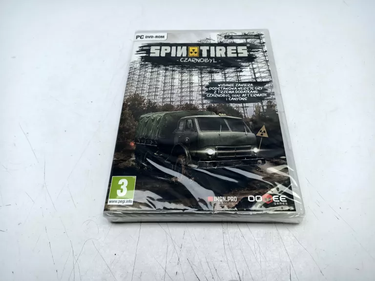 SPINTIRES CZARNOBYL PL PC DVD JAK NOWA ZAFOLIOWANA