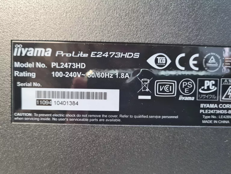 MONITOR IIYAMA E2473HDS