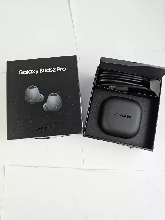 SŁUCHAWKI SAMSUNG GALAXY BUDS 2 PRO + PUDEŁKO, KABEL