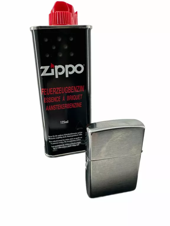 ZAPALNIZKA ZIPPO BRUSHED CHROME PLUS BENZYNA 125ML