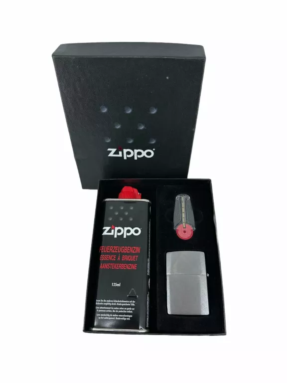 ZAPALNIZKA ZIPPO BRUSHED CHROME PLUS BENZYNA 125ML