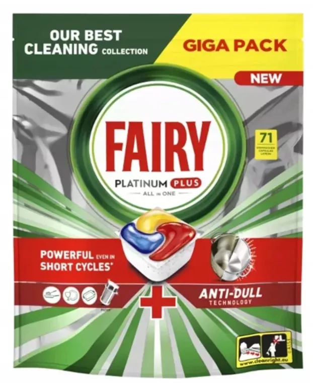 FAIRY PLATINUM PLUS ALL IN ONE 71SZT FABRYCZNIE ZAPAKOWANE