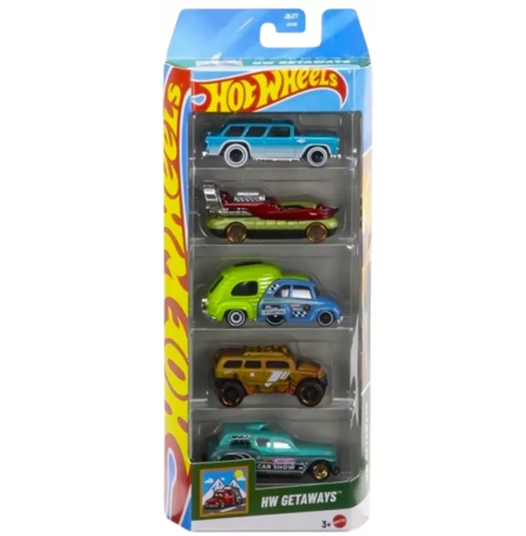 HOT WHEELS 5-PACK HW GETAWAYS JBJ77 AUTKA HW