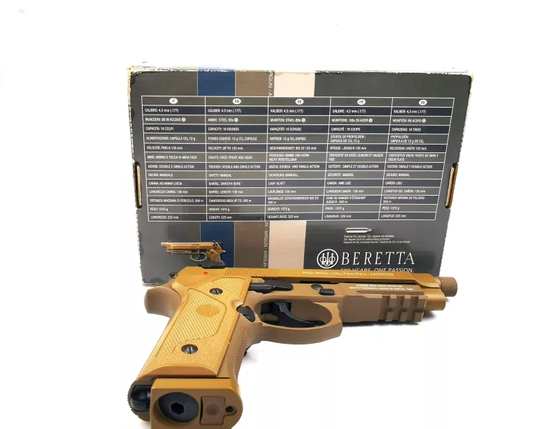 WIATRÓWKA BERETTA M9A3- CAL.9MM PARA - PANTENTED/ PUDEŁKO