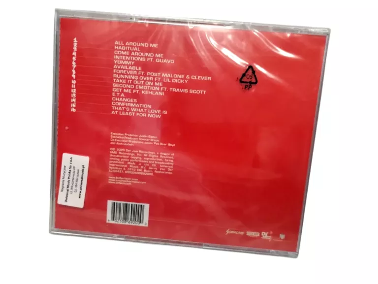 PŁYTA CD JUSTIN BIEBER - CHANGES W FOLII