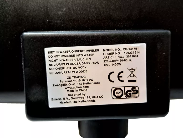 GRILL ELEKTRYCZNY RACLETTE & GOURMET RG131791 1400W