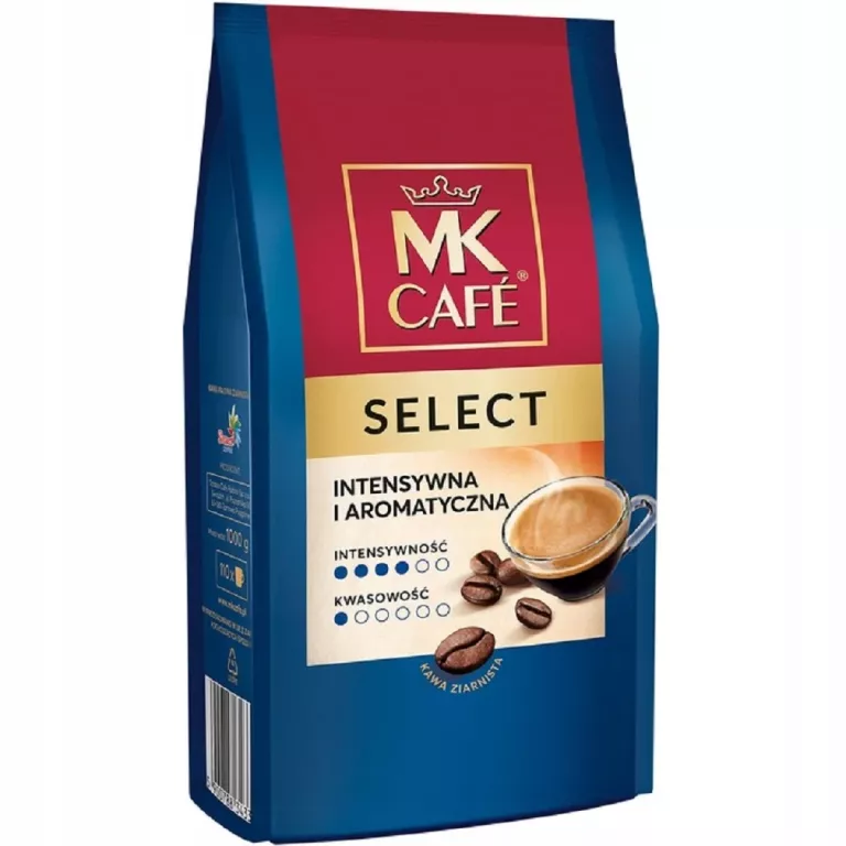 KAWA ZIARNISTA MIESZANA AROMATYCZNA ARABICA ROBUSTA - MK CAFE SELECT 1000