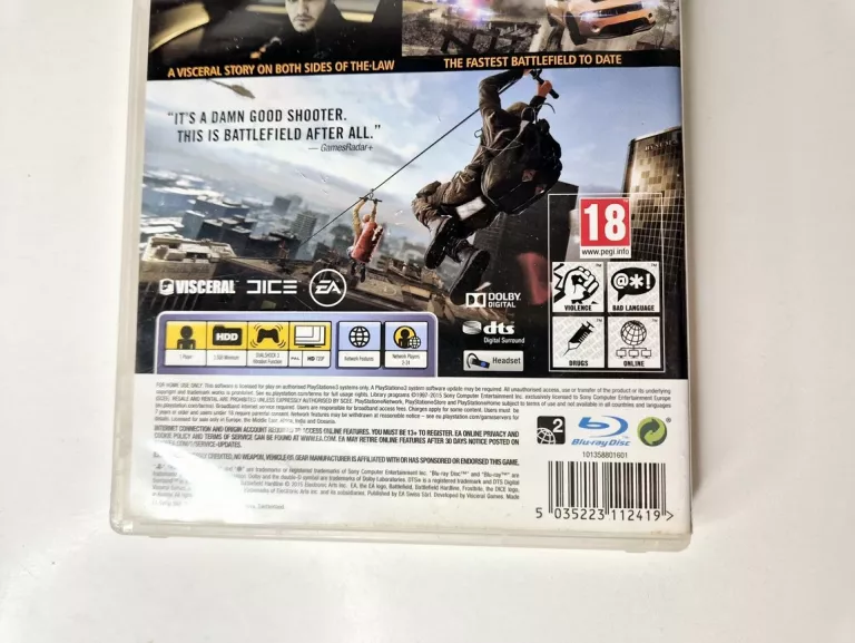 GRA NA PS3 BATTLEFIELD HARDLINE
