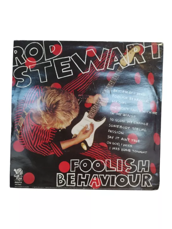 PŁYTA WINYLOWA ROD STEWART FOOLISH BEHAVIOUR