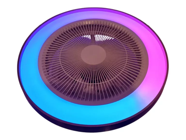PLAFON LED Z WENTYLATOREM, GŁOŚNIKIEM BLUETOOTH I RGBW
