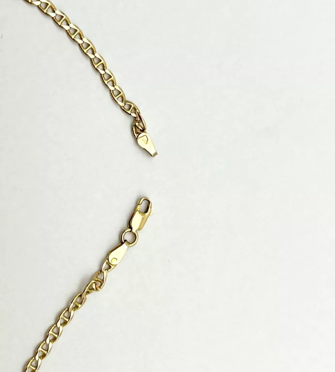 ZŁOTY ŁAŃCUSZEK Z KRZYŻYKIEM 585 9,71G 58CM