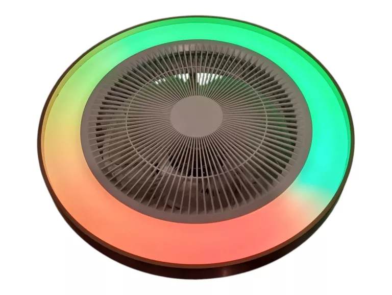 PLAFON LED Z WENTYLATOREM, GŁOŚNIKIEM BLUETOOTH I RGBW