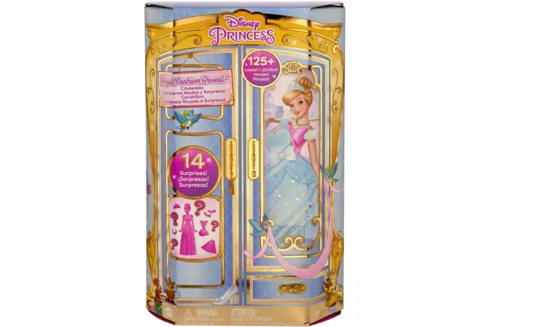 MATTEL DISNEY PRINCESS KOPCISZEK PRINCESS NIESPODZIANKA REVEAL SZAFA