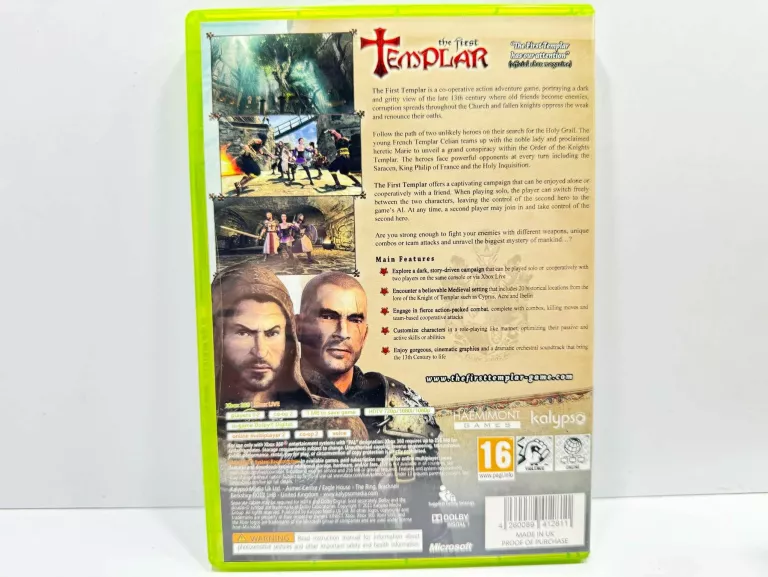 THE FIRST THE TEMPLAR XBOX 360