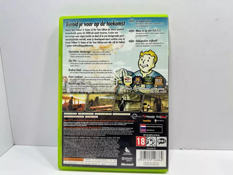 FALLOUT 3 GAME OF THE YEAR GOTY XBOX 360 MICROSOFT XBOX 360