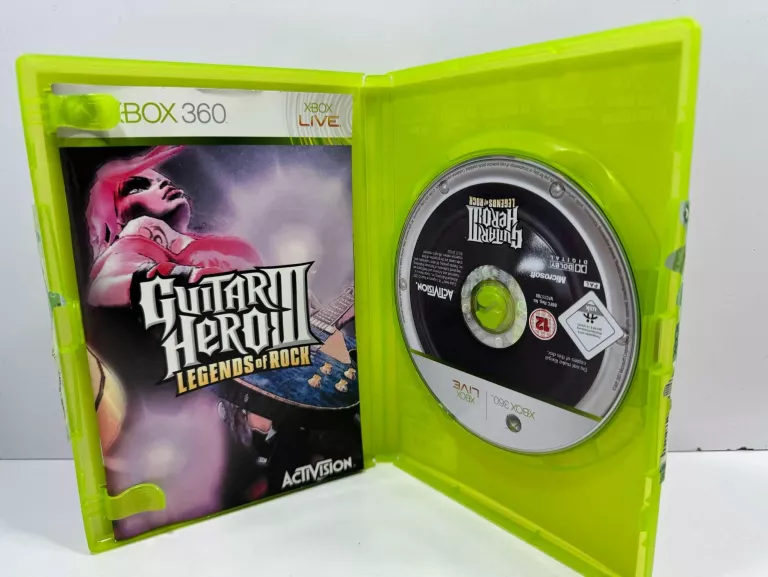 GRA GUITAR HERO III 3 LEGENDS OF ROCK MICROSOFT XBOX 360