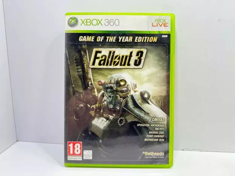 FALLOUT 3 GAME OF THE YEAR GOTY XBOX 360 MICROSOFT XBOX 360