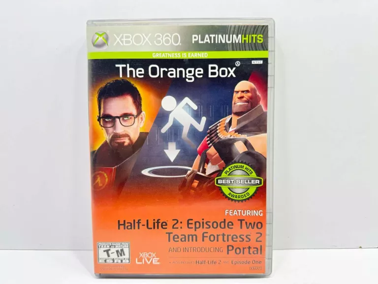 ORANGE BOX HALF LIFE PORTAL TEAM FORTRESS 2 MICROSOFT XBOX 360