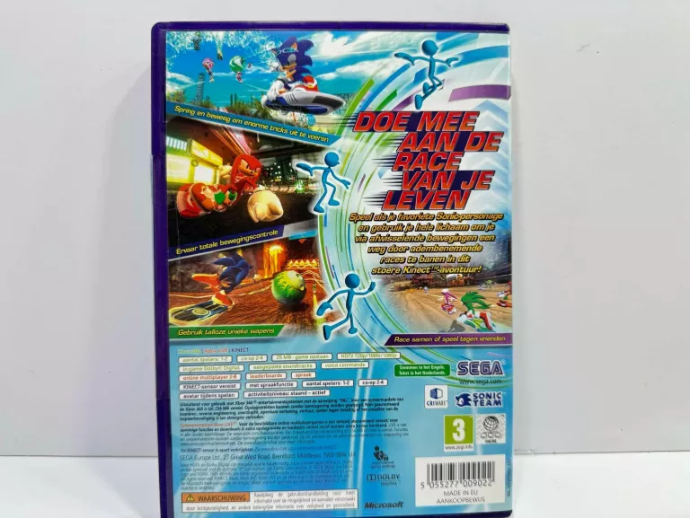 SONIC FREE RIDERS XBOX 360 KINECT