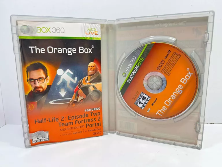 ORANGE BOX HALF LIFE PORTAL TEAM FORTRESS 2 MICROSOFT XBOX 360