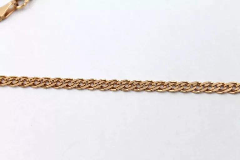 ŚLICZNY ZŁOTY ŁAŃCUSZEK -585- 50CM