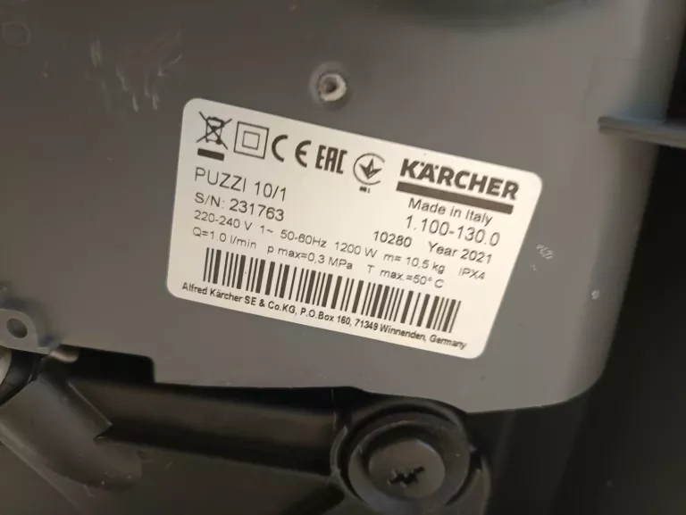 ODKURZACZ PIORĄCY KARCHER PUZZI 10/1 1200 W