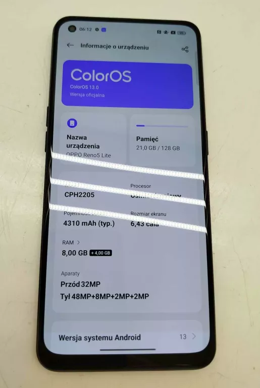 TELEFON OPPO RENO5 LITE CPH2205