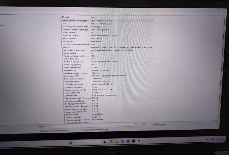 LAPTOP MSI MS-17F2
