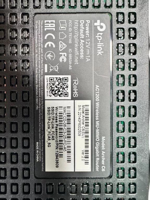ROUTER TP-LINK ARCHER VR300 AC1200
