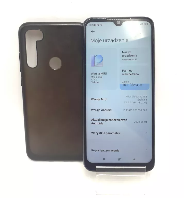 TELEFON XIAOMI REDMI NOTE 8T 4/64GB SZARY