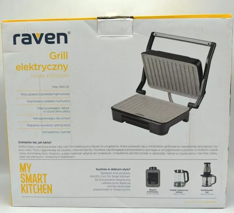 GRILL ELEKTRYCZNY RAVEN EGE003X