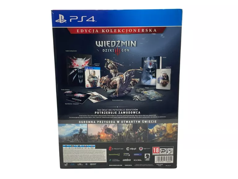 GRA WIEDŹMIN 3: DZIKI GON GERALT WALCZĄCY Z GRYFEM PS4