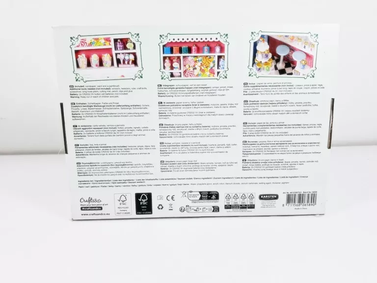 MINIATUROWY DOMEK CANDY SHOP SKLEP ZE SŁODYCZAMI DIY Z OŚWIETLENIEM LED 3D