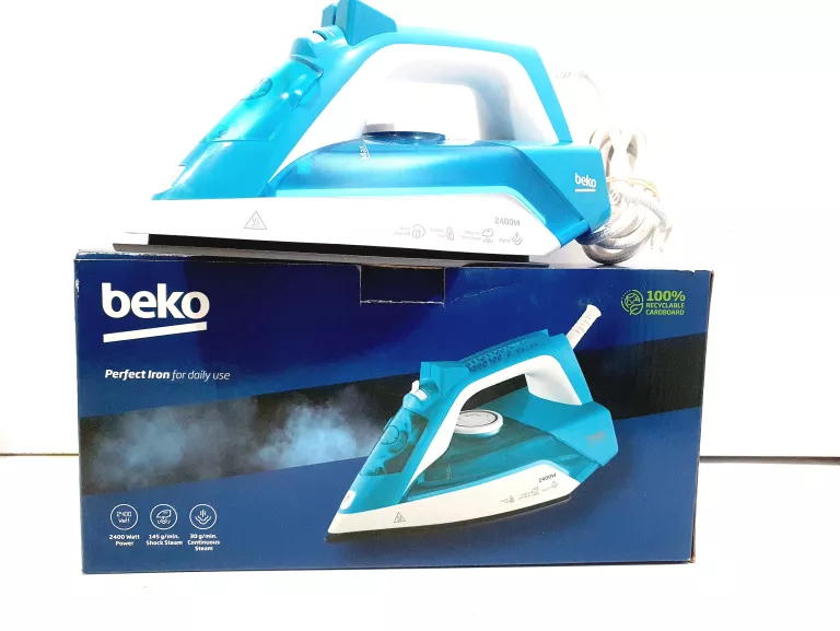ŻELAZKO PAROWE BEKO SIM3124D 2400W BIAŁO-TURKUSOWE