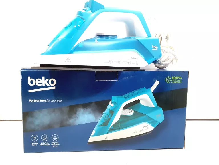 ŻELAZKO PAROWE BEKO SIM3124D 2400W BIAŁO-TURKUSOWE