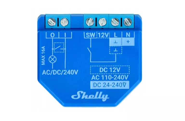 SHELLY PLUS 1 WIFI INTELIGENTNY PRZEKAŹNIK - 240V 16A