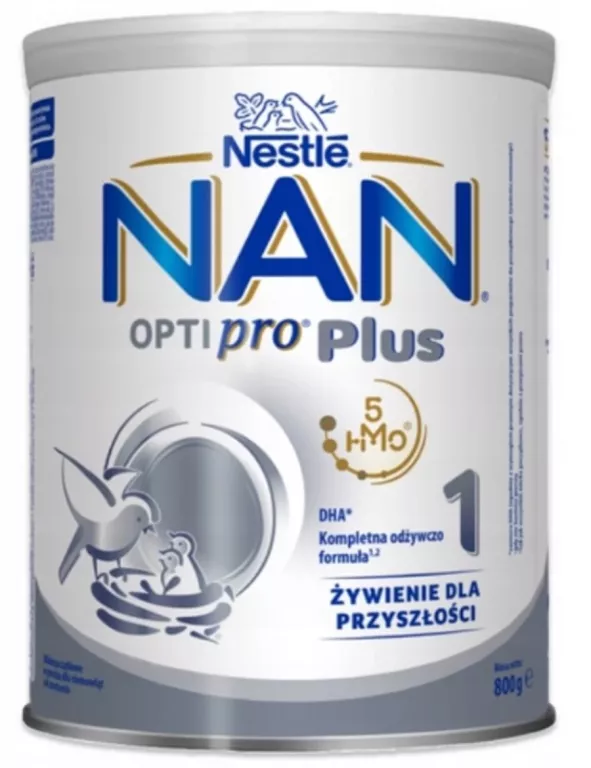 NAN OPTIPRO PLUS 1 MLEKO POCZĄTKOWE 800G NESTLE