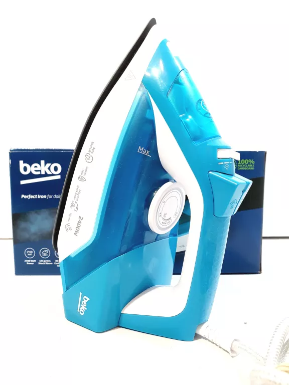 ŻELAZKO PAROWE BEKO SIM3124D 2400W BIAŁO-TURKUSOWE