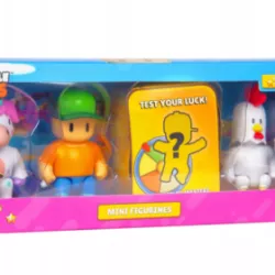 STUMBLE GUYS ZESTAW 4 FIGUREK 7,5 CM SPRINKLES MR.STUMBLE CHICKEN + LUCKY