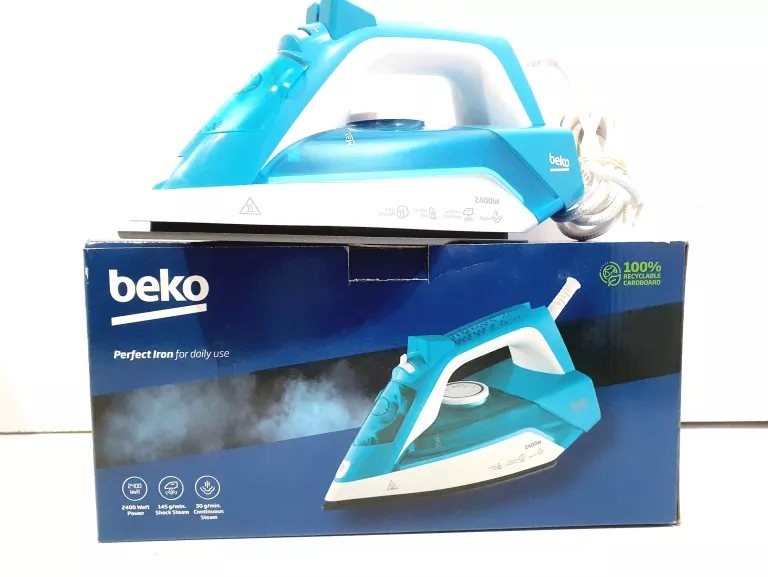 ŻELAZKO PAROWE BEKO SIM3124D 2400W BIAŁO-TURKUSOWE