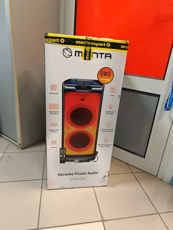 GŁOŚNIK KARAOKE POWER AUDIO FLAME MANTA SPK5350 100W