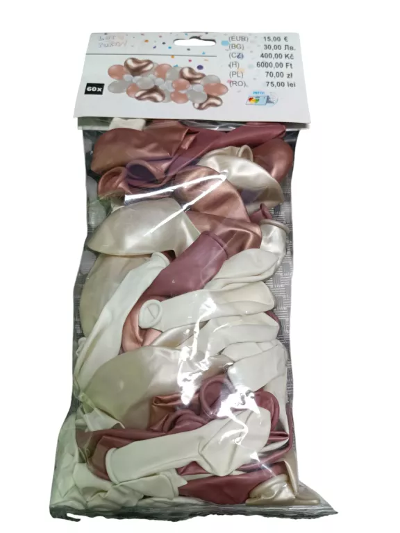 BALONY TEDI 60 SZTUK